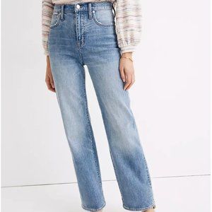 Madwell tall slim wide-leg full-length jeans in clarinda wash 29 TALL NWT
